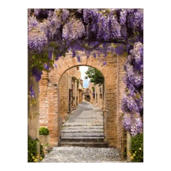 Tuinposter Doorkijk Blauwregen - L - 90x120cm