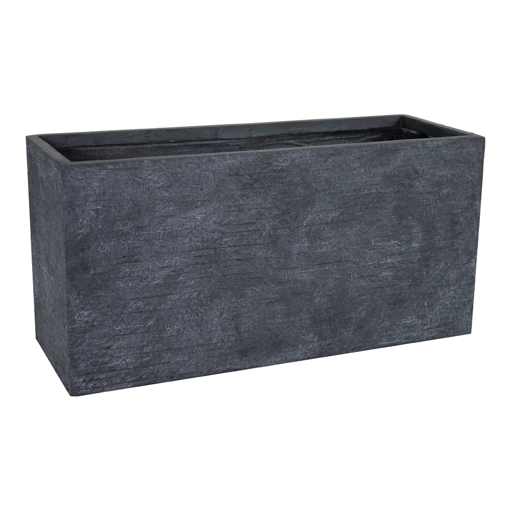 Plantenbak Utah Biguhi - L90 X B33.5 X H45cm - Donkergrijs 3 Plantenbak Utah Biguhi - L90 X B33.5 X H45cm - Donkergrijs