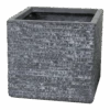 Plantenbak Utah Cubi - L27.5 X B27.5 X H28cm - Donkergrijs -Gardena Verkoop utah cubi graphite w27h28 plantenbak 1 4