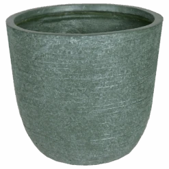 Bloempot Utah Egg Cypress Wash - D27 X H26cm - Groen