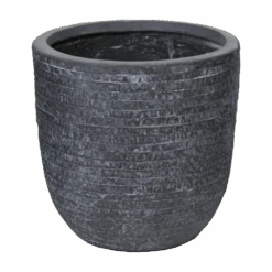 Bloempot Utah Egg - D25 X H25cm - Donkergrijs