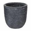 Bloempot Utah Egg - D27 X H26cm - Donkergrijs -Gardena Verkoop utah egg pot graphite d27h26 bloempot 1 4