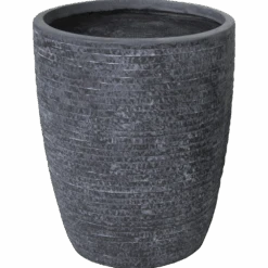 Bloempot Utah Egg High - D36 X H46cm - Donkergrijs