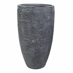Bloempot Utah High Vase - D34 X H66cm - Donkergrijs