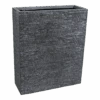Plantenbak Utah Terras - L60 X B23 X H72cm - Donkergrijs