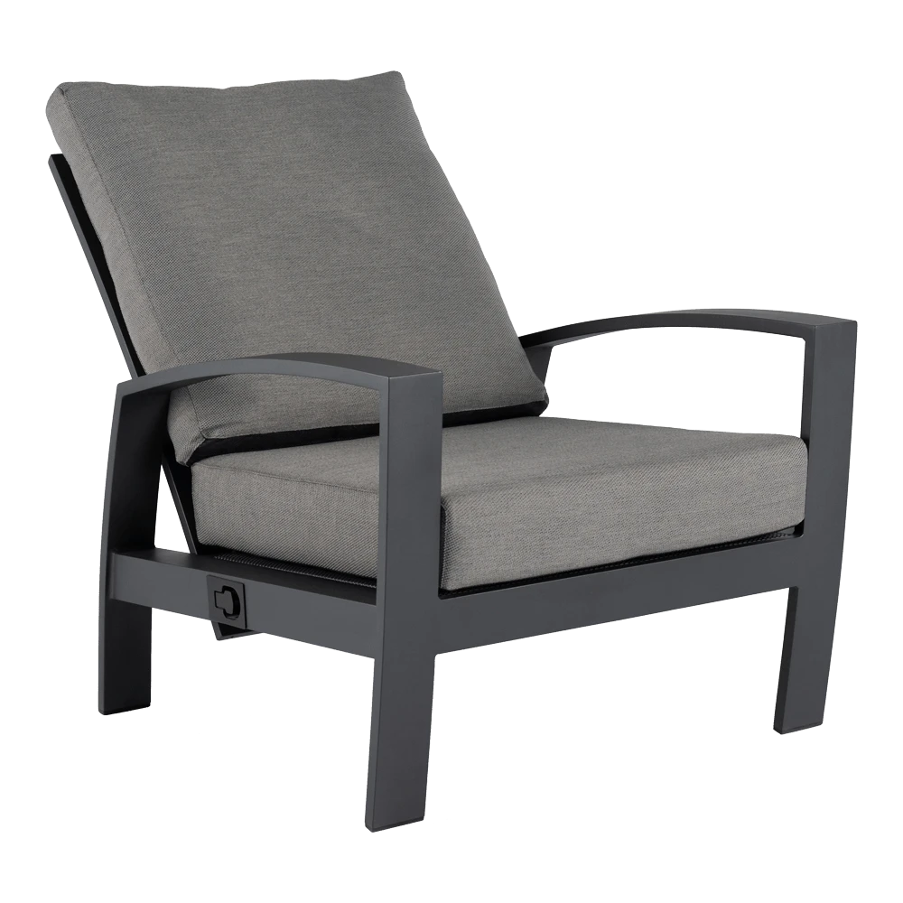 Valencia Loungestoel - Charcoal 4 Valencia Loungestoel - Charcoal - Afbeelding 2