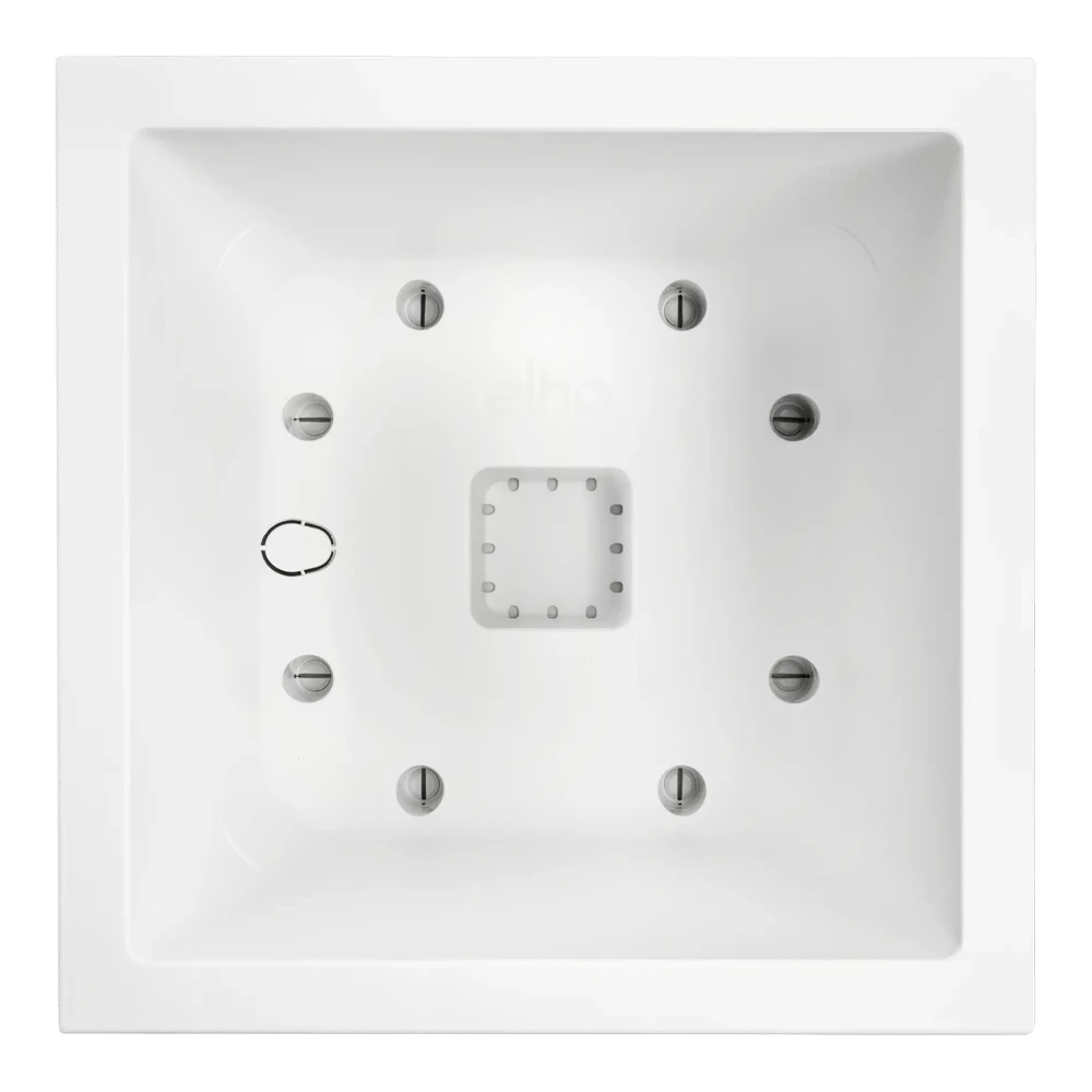 Elho Vivo Next Vierkant Wielen 40cm - Wit 5 Elho Vivo Next Vierkant Wielen 40cm - Wit - Afbeelding 3