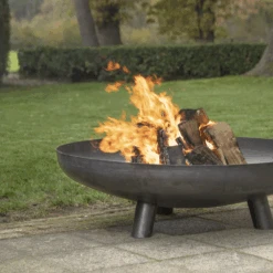 Vuuschaal Staal - D100cm - Fancy Flames -Gardena Verkoop vuuschaal staal d100cm fancy flames 3