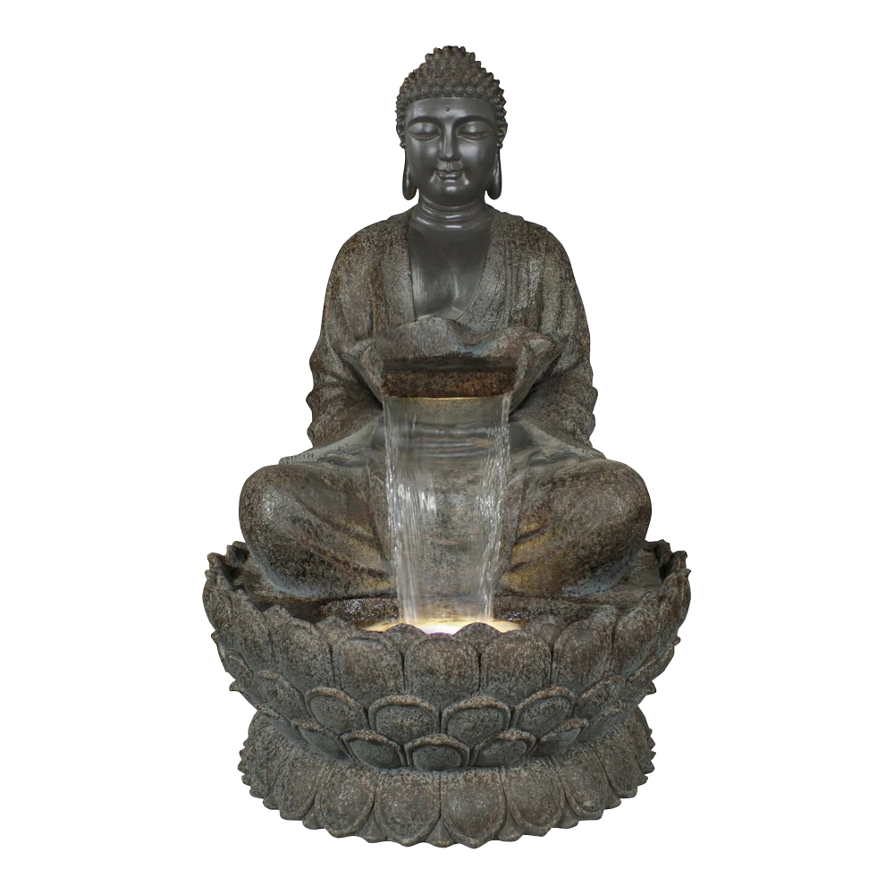 Waterornament Buddha XL - 136cm Hoog - Polystone 3 Waterornament Buddha XL - 136cm Hoog - Polystone